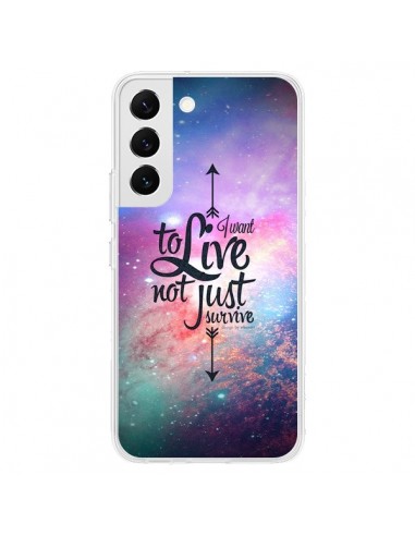 Coque Samsung Galaxy S22 5G I want to live Je veux vivre - Eleaxart
