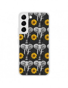 Coque Samsung Galaxy S22 5G Elephant Tournesol - Eleaxart