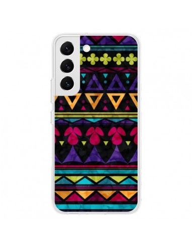 Coque Samsung Galaxy S22 5G Triangles Pattern Azteque - Eleaxart