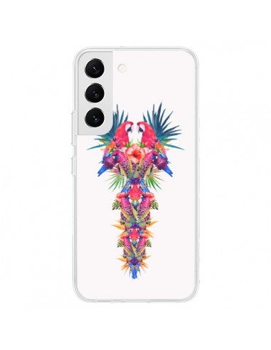 Coque Samsung Galaxy S22 5G Parrot Kingdom Royaume Perroquet - Eleaxart