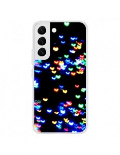Coque Samsung Galaxy S22 5G Heart Coeurs Muticolores -...