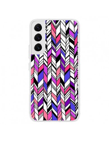 Coque Samsung Galaxy S22 5G Graphic Azteque Rose Violet -  Léa Clément