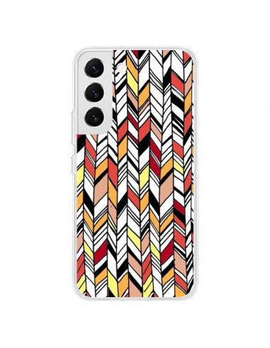 Coque Samsung Galaxy S22 5G Graphic Azteque Rouge Orange -  Léa Clément