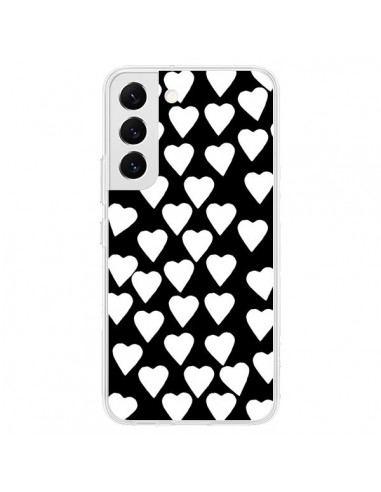 Coque Samsung Galaxy S22 5G Coeur Blanc - Project M