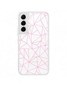 Coque Samsung Galaxy S22 5G Lignes Triangle Rose...