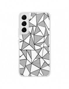 Coque Samsung Galaxy S22 5G Lignes Grilles Triangles Grid...