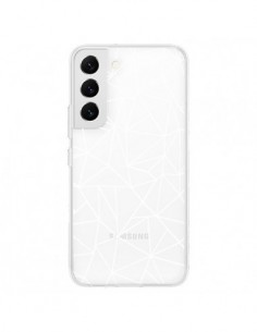 Coque Samsung Galaxy S22 5G Lignes Triangles Grid...
