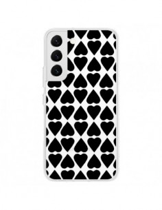 Coque Samsung Galaxy S22 5G Coeurs Heart Noir...