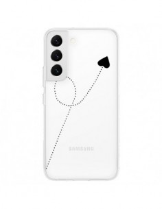 Coque Samsung Galaxy S22 5G Travel to your Heart Noir...