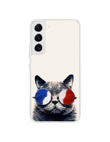 Coque Samsung Galaxy S22 5G Chat à lunettes françaises - Gusto NYC