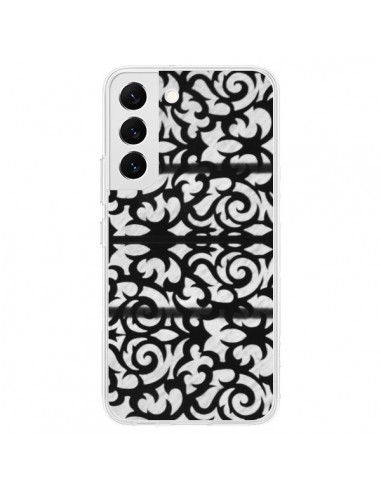 Coque Samsung Galaxy S22 5G Abstrait Noir et Blanc - Irene Sneddon