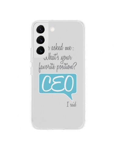 Coque Samsung Galaxy S22 5G What's your favorite position CEO I said, bleu - Shop Gasoline