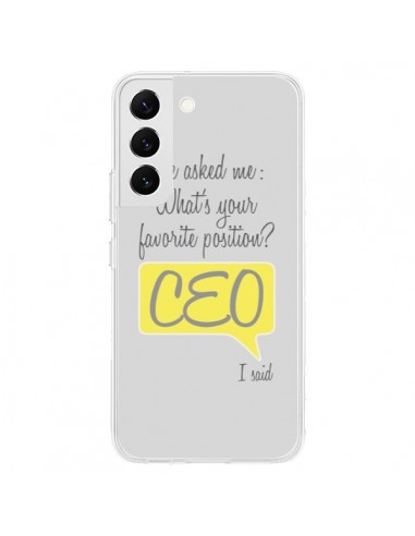 Coque Samsung Galaxy S22 5G What's your favorite position CEO I said, jaune - Shop Gasoline