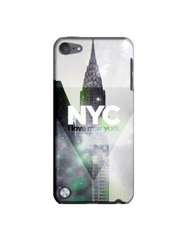 Coque I Love New York City Gris Violet Vert pour iPod Touch 5 - Javier Martinez