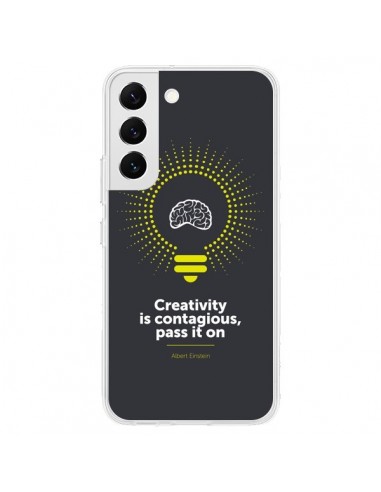 Coque Samsung Galaxy S22 5G Creativity is contagious, Einstein - Shop Gasoline