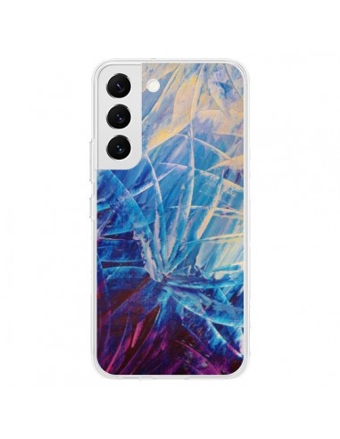 Coque Samsung Galaxy S22 5G Fleurs Violettes françaises - Ebi Emporium