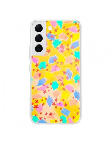 Coque Samsung Galaxy S22 5G Stars Etoiles Jaunes - Ebi Emporium