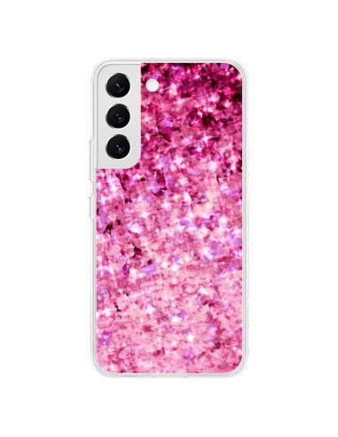 Coque Samsung Galaxy S22 5G Romance Me Paillettes Roses - Ebi Emporium