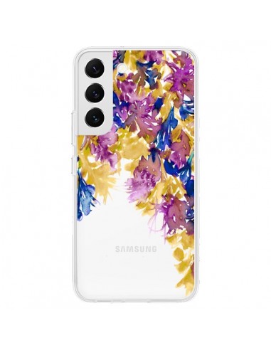 Coque Samsung Galaxy S22 5G Cascade Florale Transparente - Ebi Emporium