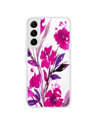 Coque Samsung Galaxy S22 5G Roses Fleur Flower Transparente - Ebi Emporium