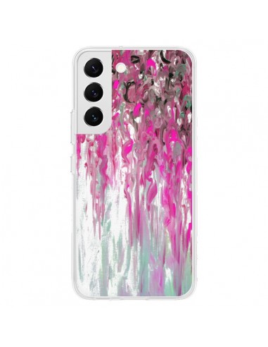 Coque Samsung Galaxy S22 5G Tempête Rose Transparente - Ebi Emporium