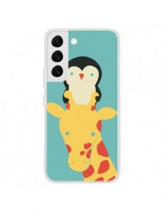 Coque Samsung Galaxy S22 5G Girafe Pingouin Meilleure Vue...