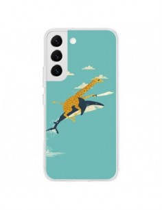 Coque Samsung Galaxy S22 5G Girafe Epee Requin Volant -...