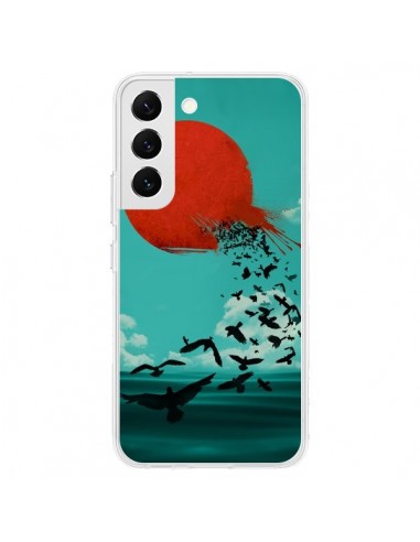 Coque Samsung Galaxy S22 5G Soleil Oiseaux Mer - Jay Fleck