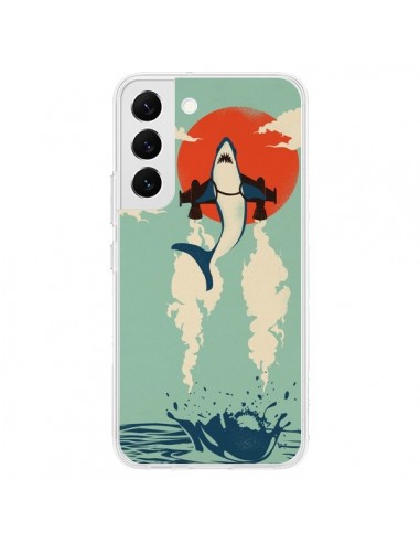 Coque Samsung Galaxy S22 5G Requin Avion Volant - Jay Fleck