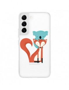 Coque Samsung Galaxy S22 5G Renard et Koala Love...
