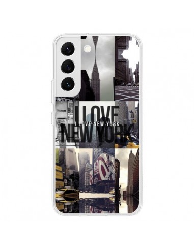 Coque Samsung Galaxy S22 5G I love New Yorck City noir - Javier Martinez