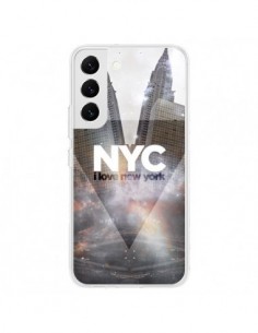 Coque Samsung Galaxy S22 5G I Love New York City Gris -...