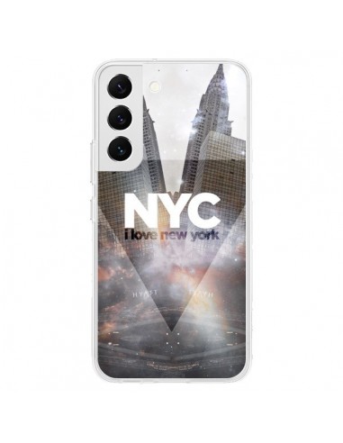 Coque Samsung Galaxy S22 5G I Love New York City Gris - Javier Martinez