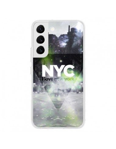 Coque Samsung Galaxy S22 5G I Love New York City Vert - Javier Martinez