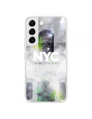 Coque Samsung Galaxy S22 5G I Love New York City Gris Vert - Javier Martinez