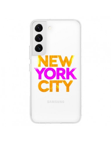 Coque Samsung Galaxy S22 5G New York City NYC Orange Rose Transparente - Javier Martinez