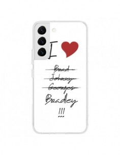 Coque Samsung Galaxy S22 5G I love Bradley Coeur Amour -...