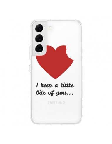 Coque Samsung Galaxy S22 5G I keep a little bite of you Love Heart Amour Transparente - Julien Martinez