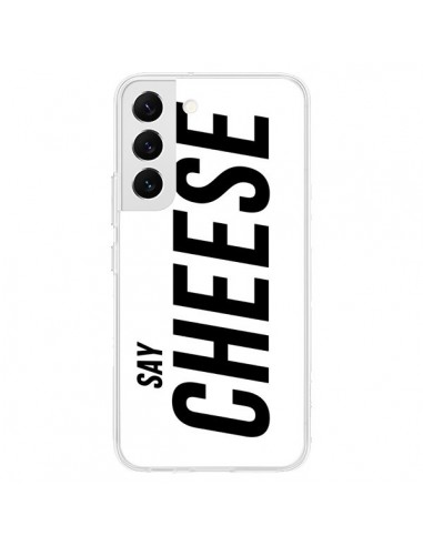 Coque Samsung Galaxy S22 5G Say Cheese Smile Blanc - Jonathan Perez