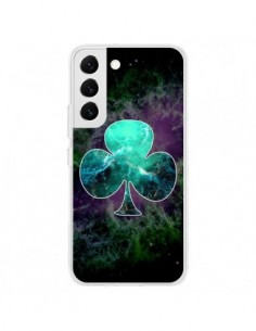 Coque Samsung Galaxy S22 5G Nebula Club Trèfle Galaxie -...