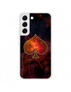 Coque Samsung Galaxy S22 5G Nebula Spade Pique Galaxie -...