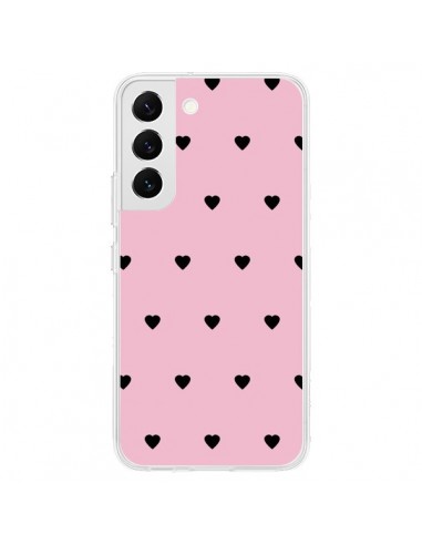 Coque Samsung Galaxy S22 5G Coeurs Roses - Jonathan Perez