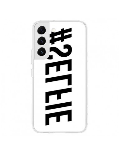 Coque Samsung Galaxy S22 5G Hashtag Selfie Noir Inversé Horizontal - Jonathan Perez