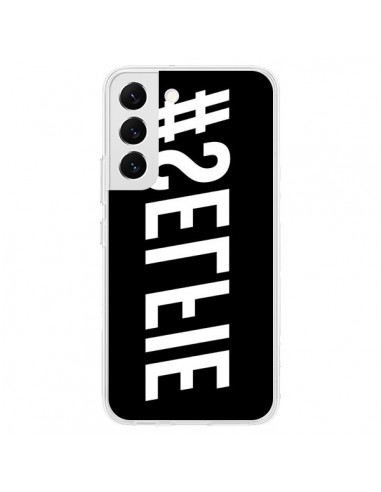 Coque Samsung Galaxy S22 5G Hashtag Selfie Blanc Inversé Horizontal - Jonathan Perez