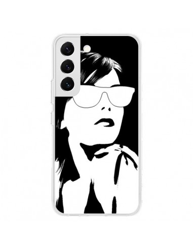 Coque Samsung Galaxy S22 5G Fille Lunettes Blanches - Jonathan Perez