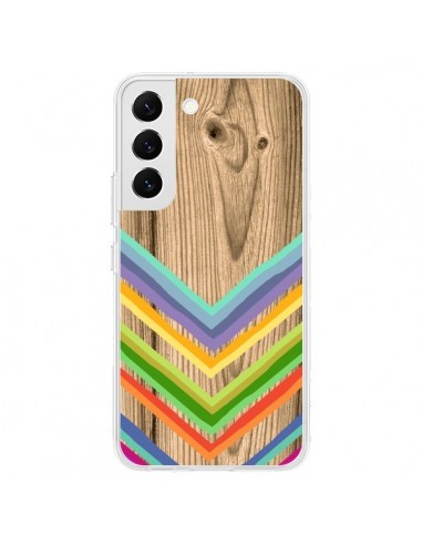 Coque Samsung Galaxy S22 5G Tribal Azteque Bois Wood - Jonathan Perez