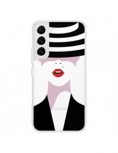 Coque Samsung Galaxy S22 5G Femme Chapeau Hat Lady...