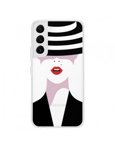 Coque Samsung Galaxy S22 5G Femme Chapeau Hat Lady Transparente - Dricia Do