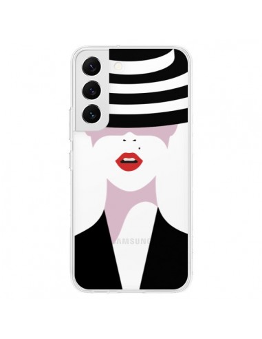 Coque Samsung Galaxy S22 5G Femme Chapeau Hat Lady Transparente - Dricia Do