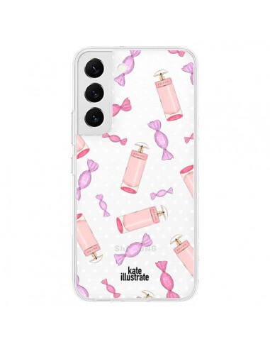 Coque Samsung Galaxy S22 5G Candy Bonbons Transparente - kateillustrate